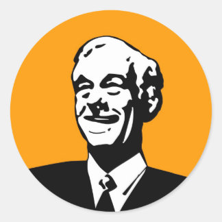 Sticker Ron Paul Round