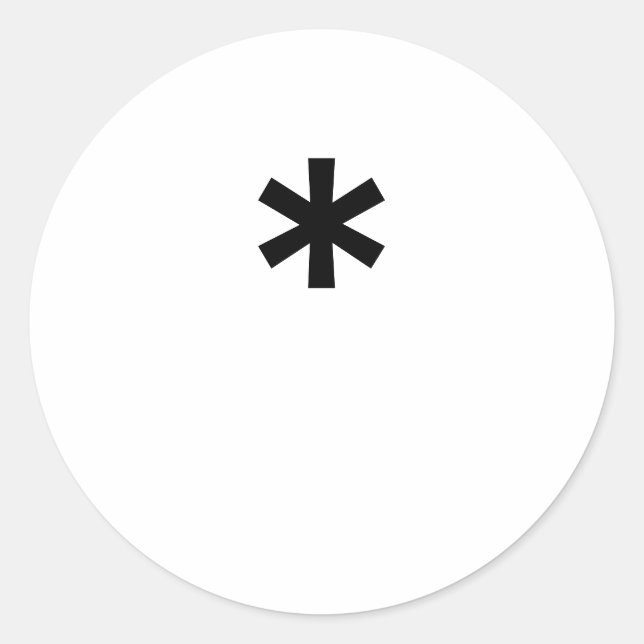 STICKER ROND * (Devant)