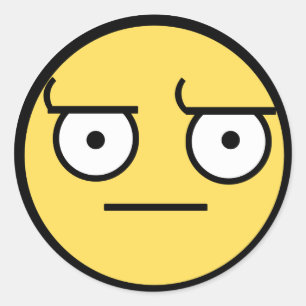 Sticker Rond ಠ_ಠ Apparence de désapprobation
