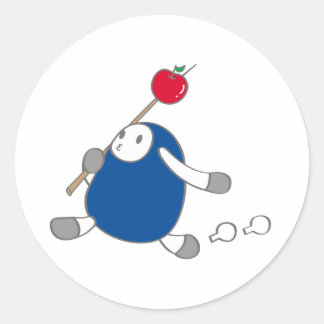 STICKER ROND なまけたろうステッカー　こん