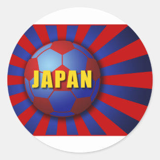 STICKER ROND 旭日サッカー