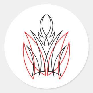 Sticker Rond 0001 Pinstripe