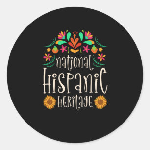 Sticker Rond 03.Patrimoine national hispanique Mois tous les pa