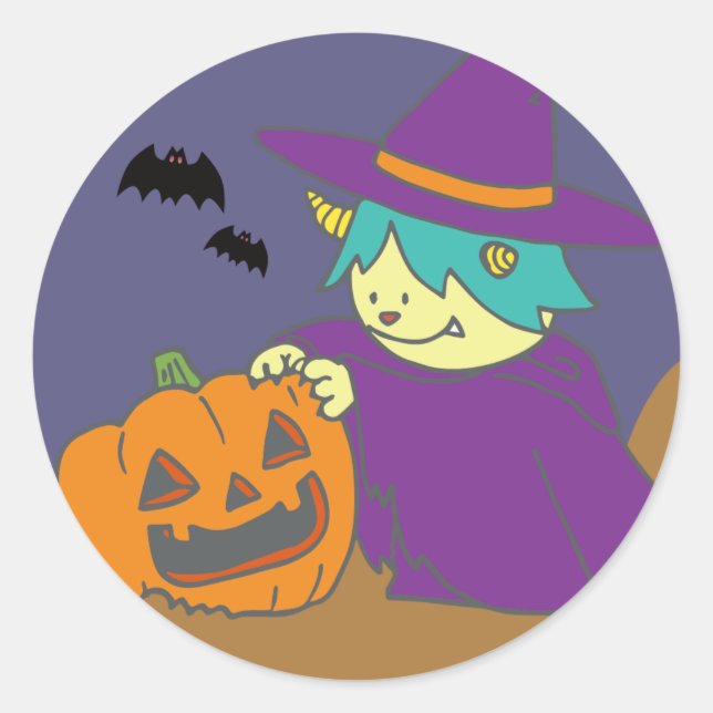 STICKER ROND 10月モンスターシール。 (Devant)