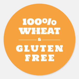 Sticker Rond 100% Blé et sans gluten