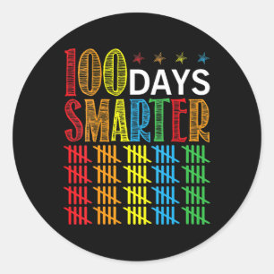 Sticker Rond 100 Jours De Tally Scolaire Marque 100 Jours Plus