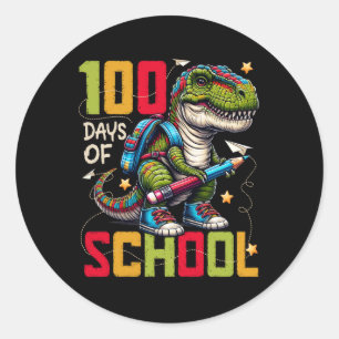 Sticker Rond 100 Jours D'École Trex 100 Jours Plus Smarter 100E