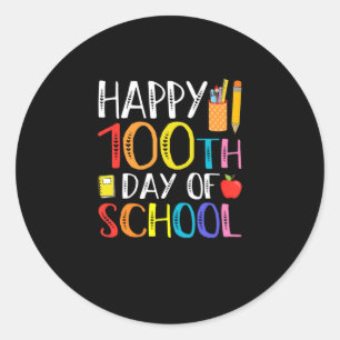 Sticker Rond 100 Jours D'Enseignant Et D'Étudiant.Png