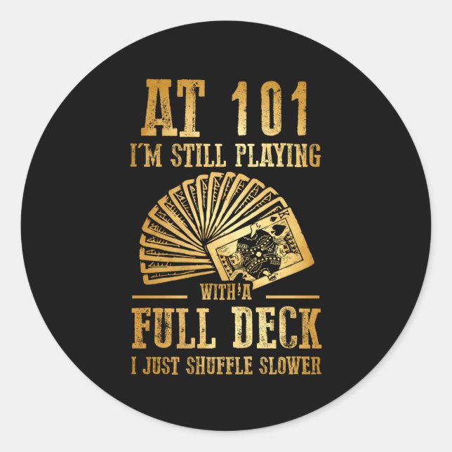 Sticker Rond 101E 101 Cartes (Devant)