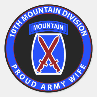 Sticker Rond 10e femme de montagne