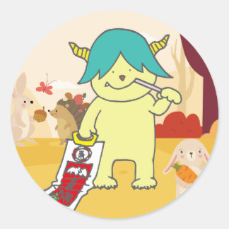 STICKER ROND 11月モンスターシール。