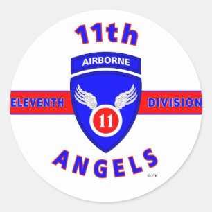 STICKER ROND 11E DIVISION AÉRONAUTIQUE "ANGELS"