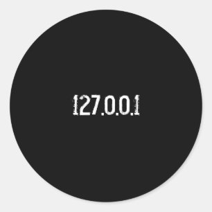 STICKER ROND 127.0.0.1
