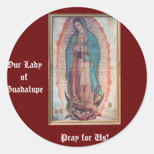 Sticker Rond 12 décembre Notre-Dame de Guadalupe