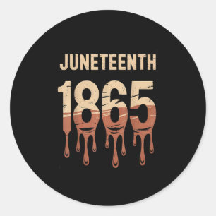 Sticker Rond 12 juin 2025 Femmes Hommes Africain Américain June