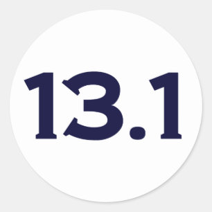 Sticker Rond 13,1 demi de marathon