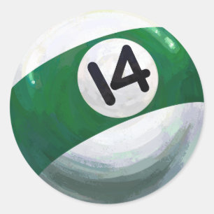 Sticker Rond 14 balles