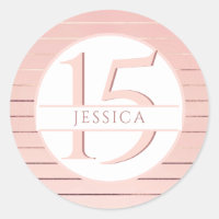 15e anniversaire (ou autre) , Rayures en or rose