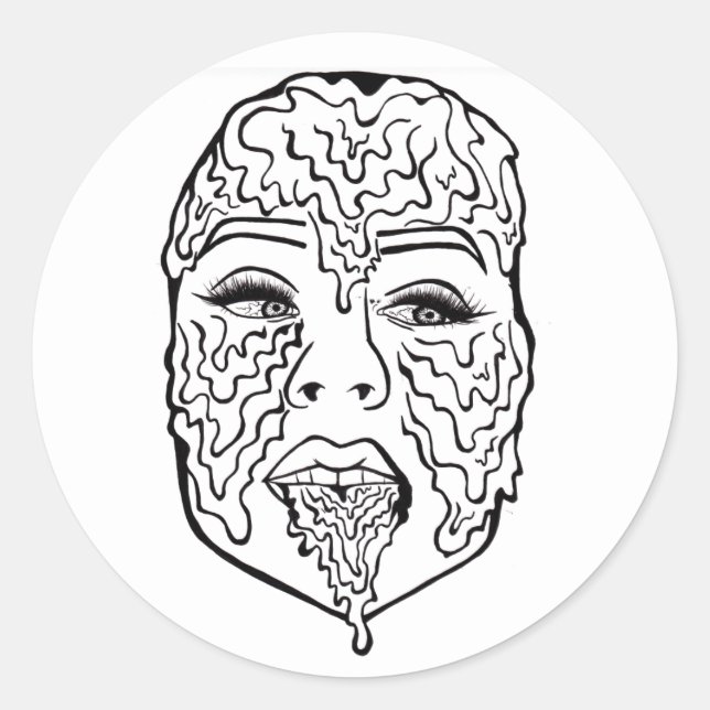 Sticker Rond 16 bougies (Devant)