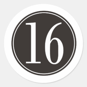 Sticker Rond #16 Cercle noir (devant)