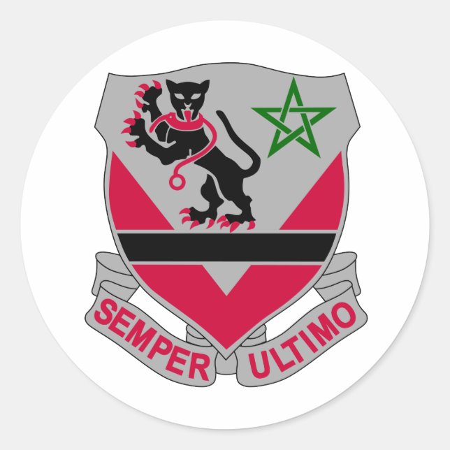 Sticker Rond 16e Bataillon du génie de l'armée (Devant)