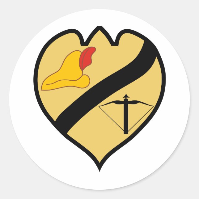 Sticker Rond 173e AHC Robinhotties (Devant)