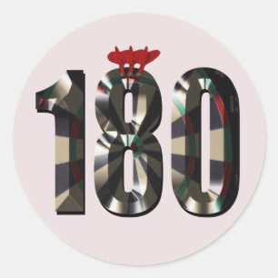 Sticker Rond "180 en 3D : la dimension Ultimate Darts"