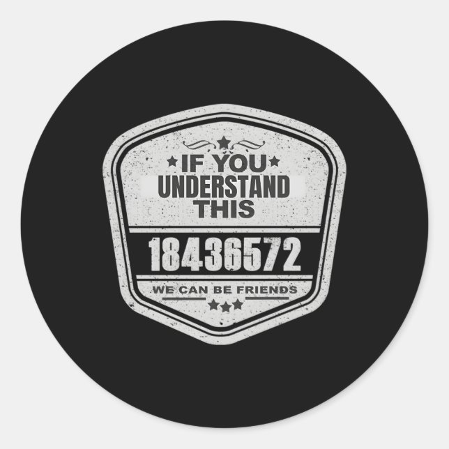 Sticker Rond 18436572 Magnifique commande de tir V8 passionné d (Devant)