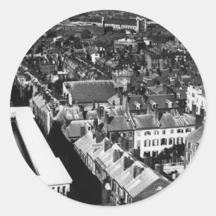 Sticker Rond 1859 :  La ville de Boston, Massachusetts