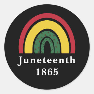 Sticker Rond 1865 Histoire noire afro-américaine