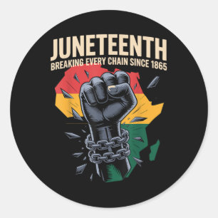 Sticker Rond 1865 : Jintao briser chaque chaîne depuis 1865 Vin