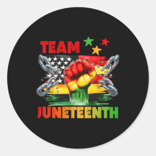 Sticker Rond 18 juin 1865 Histoire noire Amérique africaine