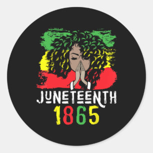 Sticker Rond 18 juin 1865 Journée de la liberté des chemises Bl