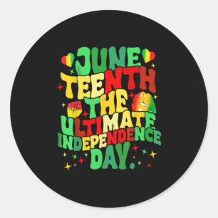 Sticker Rond 18 juin 1865 L'ultime fête de l'indépendance Homme