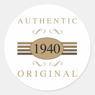 Sticker Rond 1940 Original 80e anniversaire