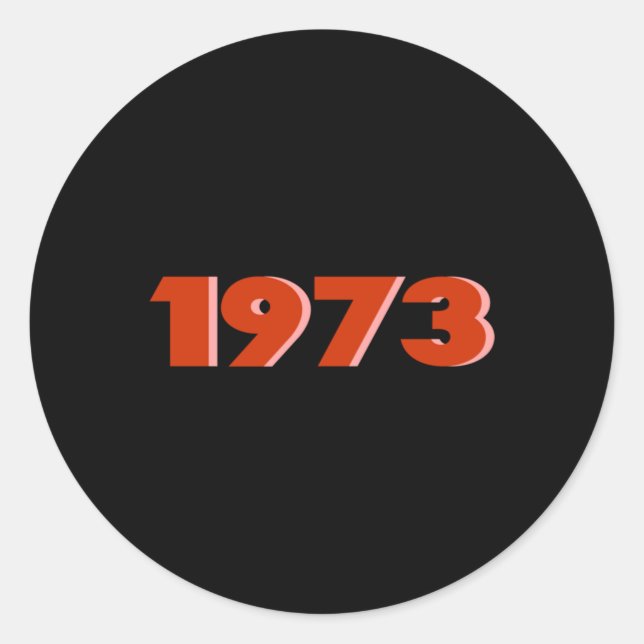 STICKER ROND 1973 (Devant)