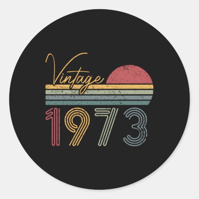 STICKER ROND 1973 (Devant)