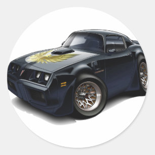 Sticker Rond 1979-1981 Trans Am Black Car
