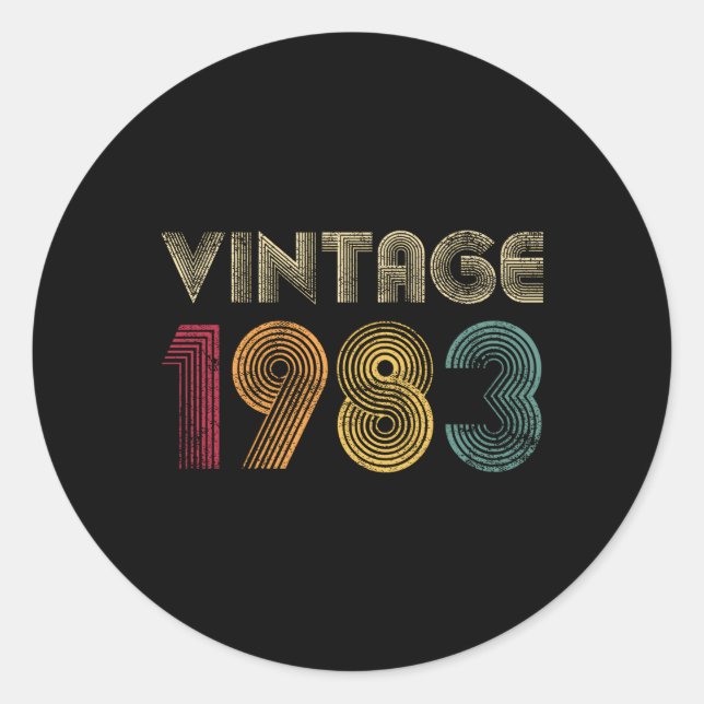 STICKER ROND 1983 40E 40 (Devant)