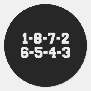 STICKER ROND 1-8-7-2-6-5-4-3