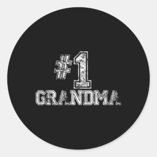 Sticker Rond 1 Grand-mère numéro un