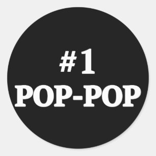 Sticker Rond 1 Pop Pop Grand Pop Pop Pop Pop