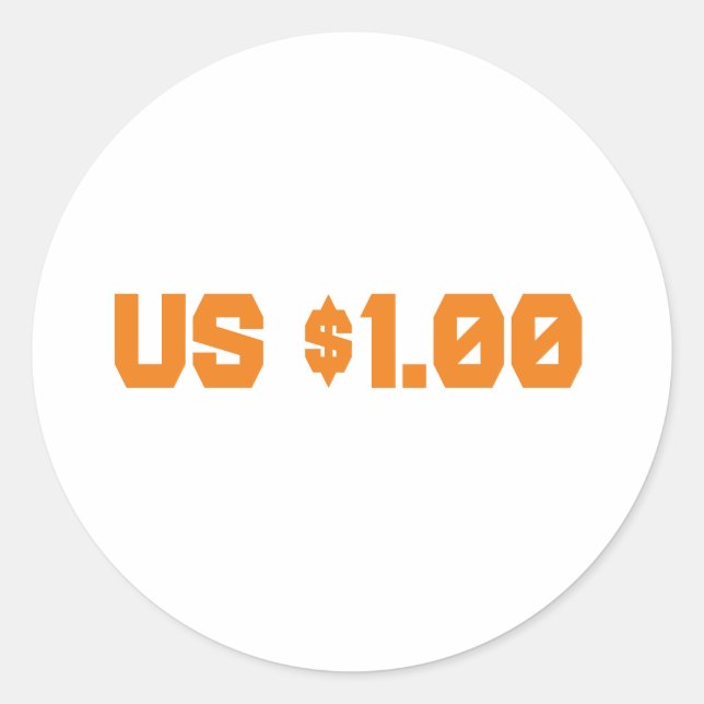 STICKER ROND 1 USD (Devant)