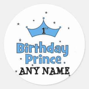 Sticker Rond 1er anniversaire Prince