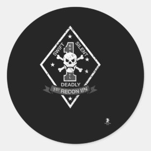 Sticker Rond 1Er Bataillon Recon