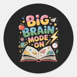 Sticker Rond 1er jour d'école pour garçons, filles, étudiants. 