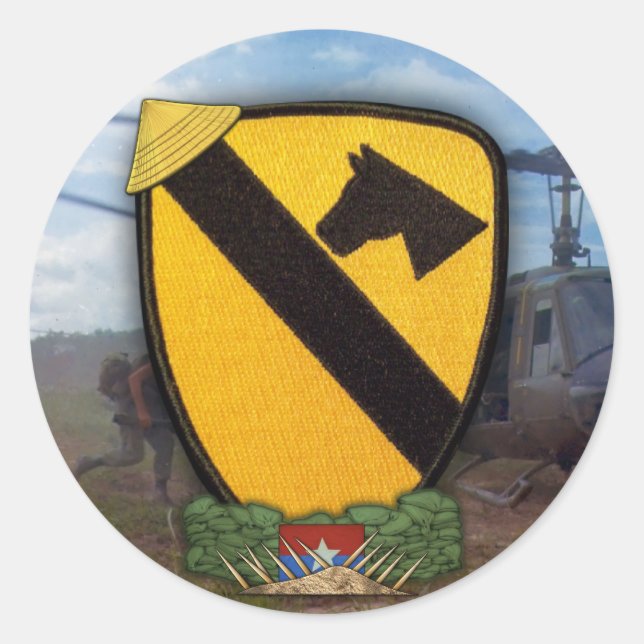 Sticker Rond 1ère division de cavalerie carter d'air (Devant)