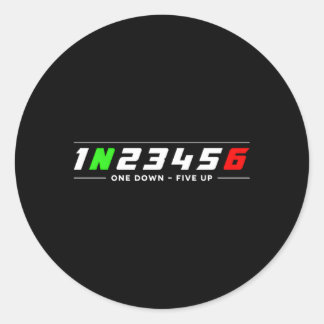 Sticker Rond 1N23456 Motorcycle motocycliste motocycliste