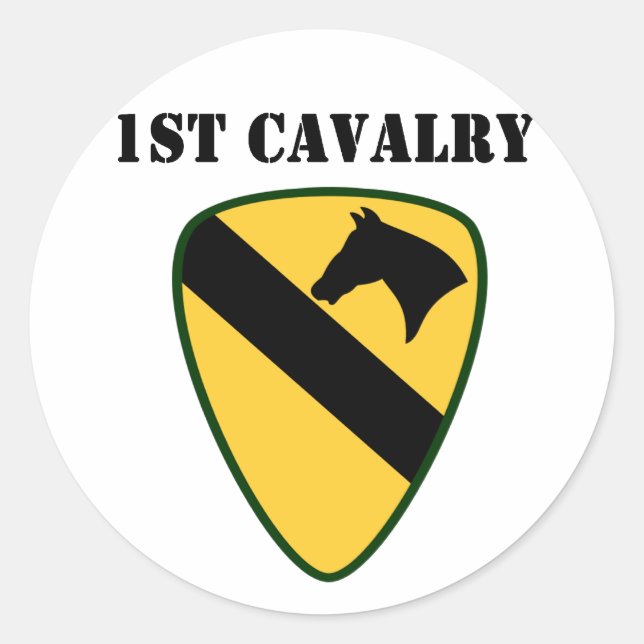 Sticker Rond 1re division de cavalerie (Devant)
