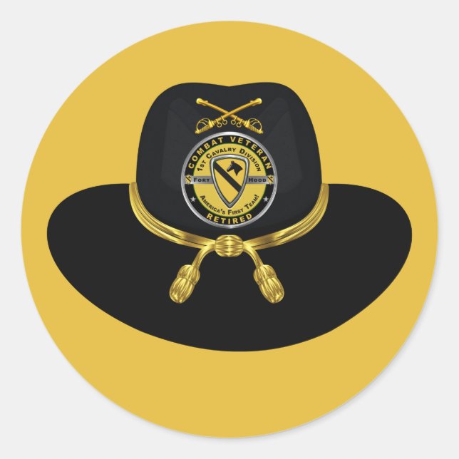 Sticker Rond 1re division de cavalerie 1re division de ravitail (Devant)